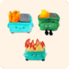 Dumpster Fire Plush Bundle