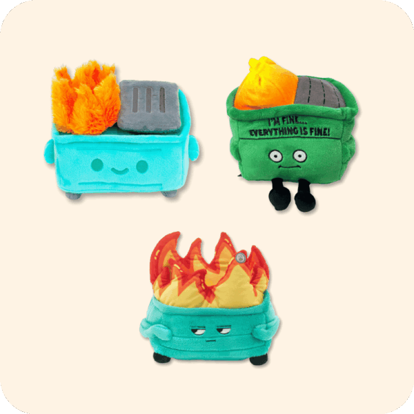 Dumpster Fire Plush Bundle