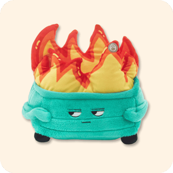 Dumpster Fire Plush Style B